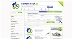 Desktop Screenshot of nekretnine24.ba